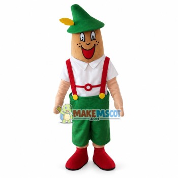 Mole In The Loose Suspenders Mascot Costume