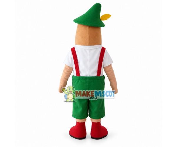 Mole In The Loose Suspenders Mascot Costume