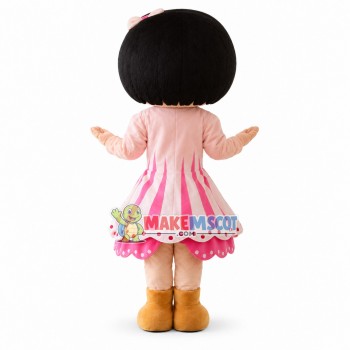 Lovely Short Haired Girl Mascot Costume Lovely Short Haired Girl Mascot Costume