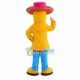 Country Girl With Straw Hat Mascot Costume