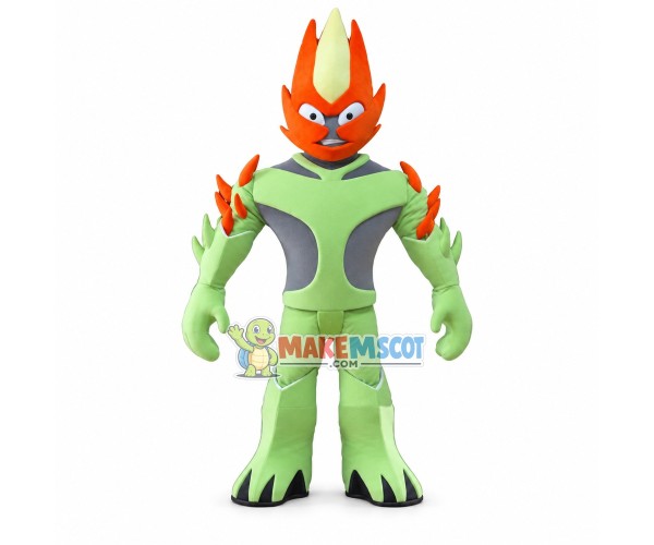 Burning Plant Swampfire Mascot Costume Burning Plant Swampfire Mascot Costume