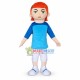 Punk Boy Wearing Ear Studs Mascot Costume Punk Boy Wearing Ear Studs Mascot Costume