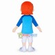 Punk Boy Wearing Ear Studs Mascot Costume Punk Boy Wearing Ear Studs Mascot Costume