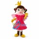 Lively Crown Girl On Stage Mascot Costume Lively Crown Girl On Stage Mascot Costume