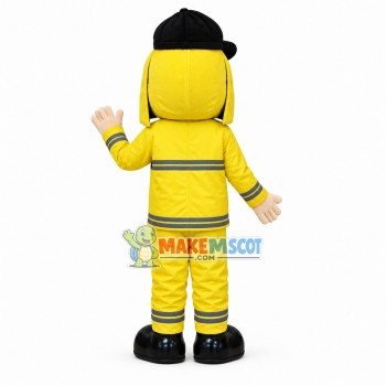 Great Firefighter On Duty Mascot Costume Great Firefighter On Duty Mascot Costume