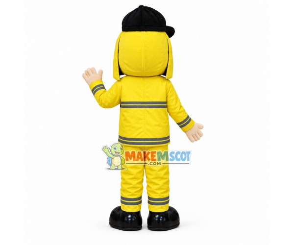 Great Firefighter On Duty Mascot Costume Great Firefighter On Duty Mascot Costume