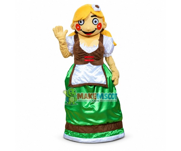 Kind Nanny With Big Breasts Mascot Costume Kind Nanny With Big Breasts Mascot Costume