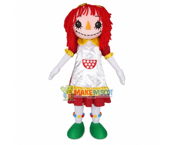 Sewn Delicate Girl Puppet Mascot Costume Sewn Delicate Girl Puppet Mascot Costume
