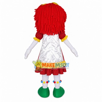 Sewn Delicate Girl Puppet Mascot Costume Sewn Delicate Girl Puppet Mascot Costume