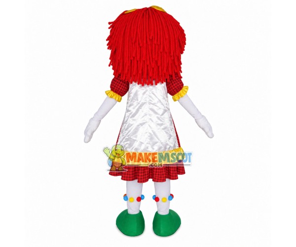 Sewn Delicate Girl Puppet Mascot Costume Sewn Delicate Girl Puppet Mascot Costume