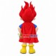 Super Fire Boy Cartoon Mascot Costume Super Fire Boy Cartoon Mascot Costume