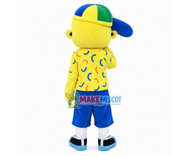 Fashion Boy With Cool Glasses Mascot Costume