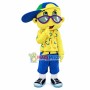 Fashion Boy With Cool Glasses Mascot Costume