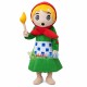 Poor Little Girl Lighting Match Mascot Costume Poor Little Girl Lighting Match Mascot Costume