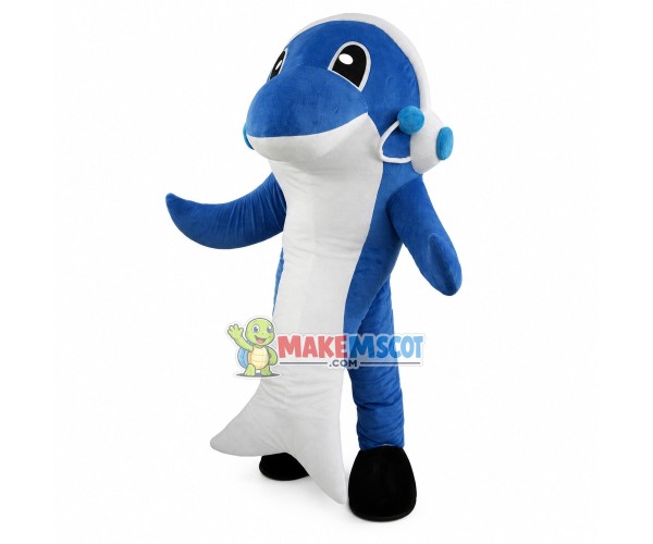 Professional Customer Service Dolphin Mascot Costume