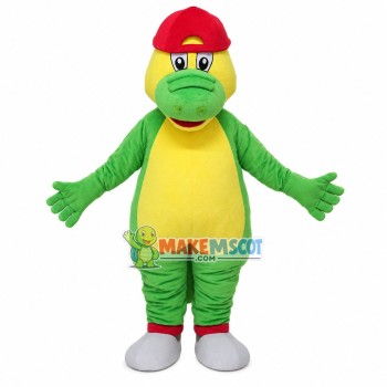 Naughty Dragon In The Cap Mascot Costume
