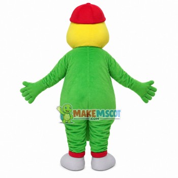 Naughty Dragon In The Cap Mascot Costume