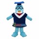 Knowledgeable Doctor Dolphin Mascot Costume Knowledgeable Doctor Dolphin Mascot Costume