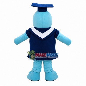 Knowledgeable Doctor Dolphin Mascot Costume Knowledgeable Doctor Dolphin Mascot Costume