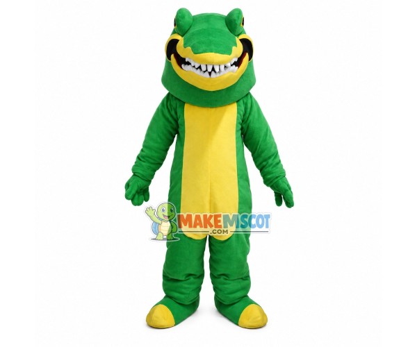 Powerful Big Mouth Crocodile Mascot Costume