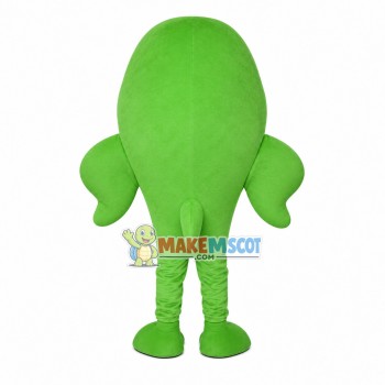 Green Baby Dolphin Cartoon Mascot Costume