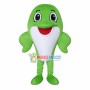 Green Baby Dolphin Cartoon Mascot Costume