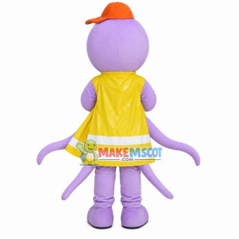 Innocent Little Violet Octopus Mascot Costume Innocent Little Violet Octopus Mascot Costume