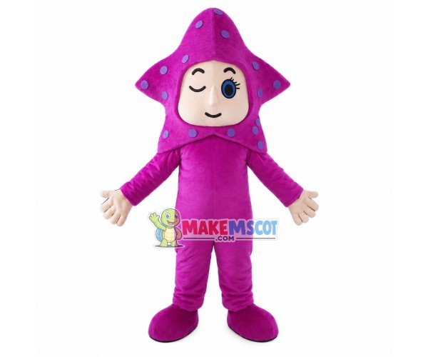 Rose Red Cartoon Starfish Doll Mascot Costume Rose Red Cartoon Starfish Doll Mascot Costume