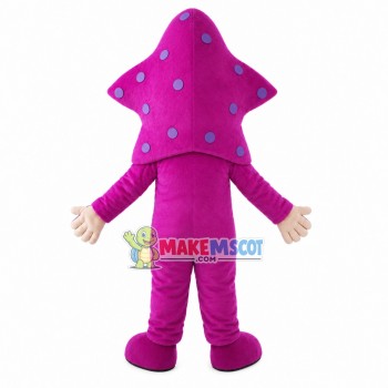 Rose Red Cartoon Starfish Doll Mascot Costume Rose Red Cartoon Starfish Doll Mascot Costume