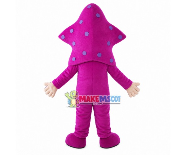 Rose Red Cartoon Starfish Doll Mascot Costume Rose Red Cartoon Starfish Doll Mascot Costume