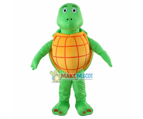 Tortoise With Round Shell Mascot Costume Tortoise With Round Shell Mascot Costume