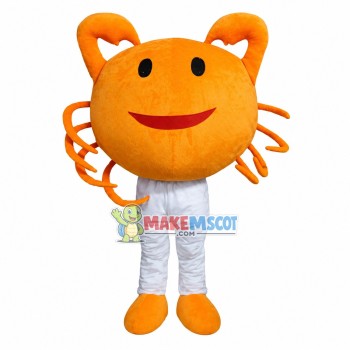 Small Crab With Crooked Tongs Mascot Costume
