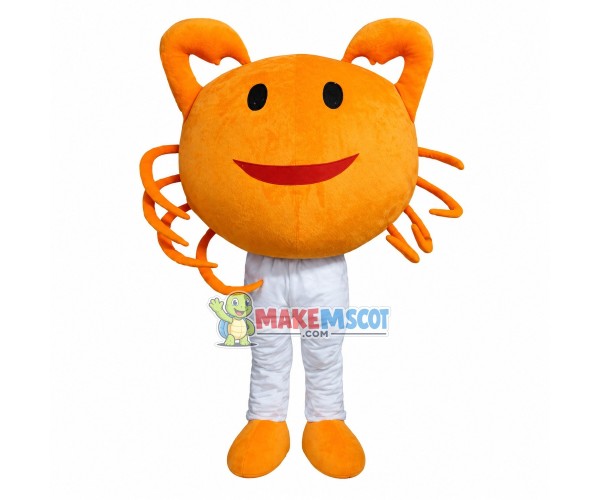 Small Crab With Crooked Tongs Mascot Costume