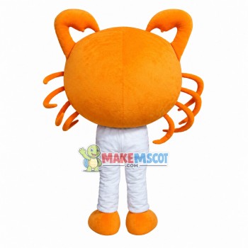 Small Crab With Crooked Tongs Mascot Costume Small Crab With Crooked Tongs Mascot Costume