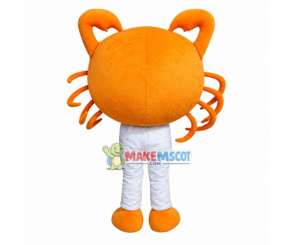 Small Crab With Crooked Tongs Mascot Costume