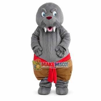 Surprised Seal In The Fat Shorts Mascot Costume Surprised Seal In The Fat Shorts Mascot Costume