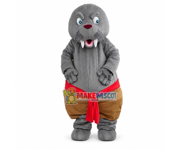 Surprised Seal In The Fat Shorts Mascot Costume Surprised Seal In The Fat Shorts Mascot Costume