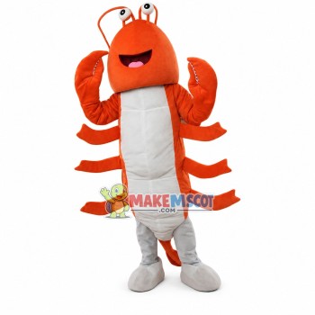 Lightweight Lively Prawn Mascot Costume Lightweight Lively Prawn Mascot Costume