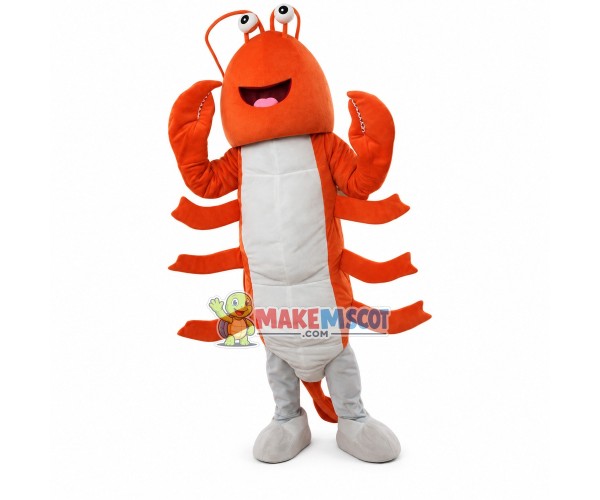 Lightweight Lively Prawn Mascot Costume Lightweight Lively Prawn Mascot Costume