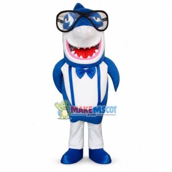 Dainty Gentleman Shark Mascot Costume Dainty Gentleman Shark Mascot Costume