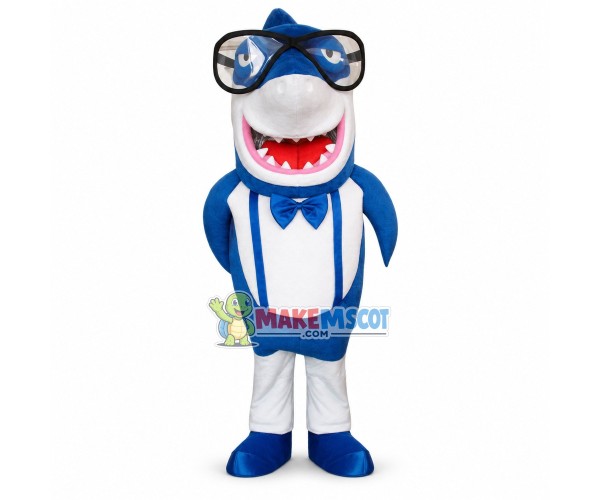 Dainty Gentleman Shark Mascot Costume Dainty Gentleman Shark Mascot Costume