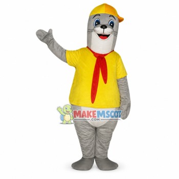 Polite Student Seal Mascot Costume Polite Student Seal Mascot Costume