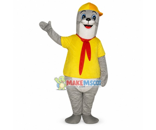 Polite Student Seal Mascot Costume Polite Student Seal Mascot Costume