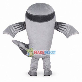 Gray Sea Lion With Smile Face Mascot Costume