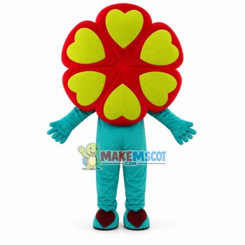 Brilliant Colored Flower Mascot Costume Brilliant Colored Flower Mascot Costume