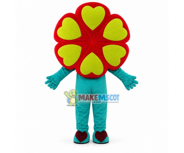 Brilliant Colored Flower Mascot Costume Brilliant Colored Flower Mascot Costume