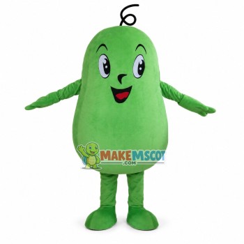 Long Striped Green Winter Melon Mascot Costume Long Striped Green Winter Melon Mascot Costume
