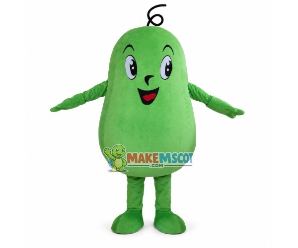 Long Striped Green Winter Melon Mascot Costume Long Striped Green Winter Melon Mascot Costume