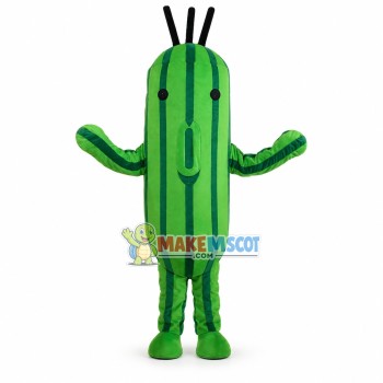 Thriving Long Cactus Mascot Costume Thriving Long Cactus Mascot Costume