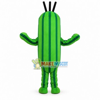 Thriving Long Cactus Mascot Costume Thriving Long Cactus Mascot Costume